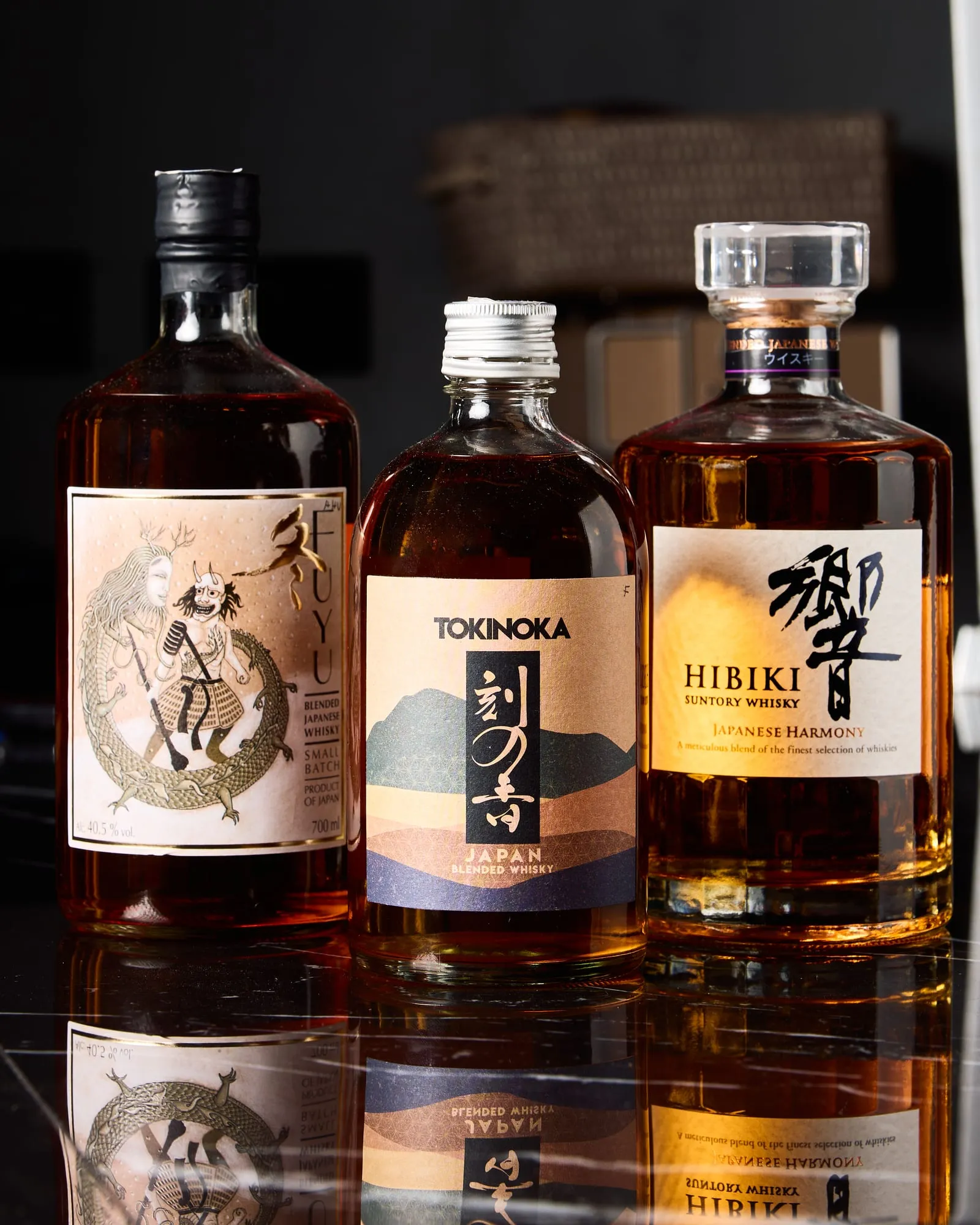Selección de whiskies japoneses en Ichiba
